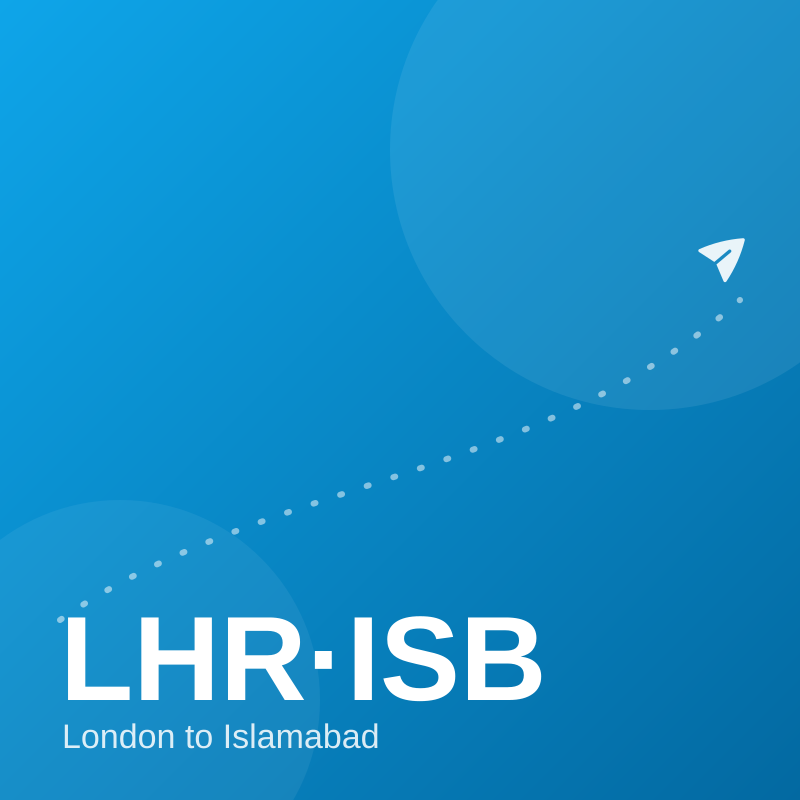 London to Islamabad